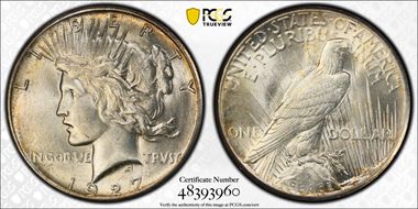 1927 $1 MS62