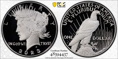 2023-S $1 Peace Dollar PR70DCAM