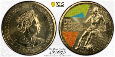 2023 $1 FIFA Women’s World Cup Colorized MS68