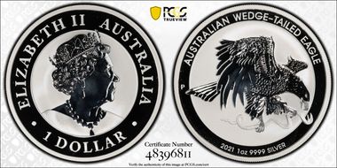 2021-P $1 Wedge-Tailed Eagle MS69