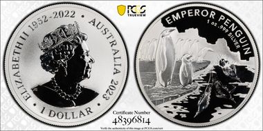 2023 $1 Emperor Penguin MS69