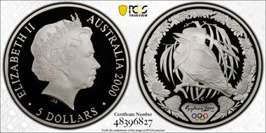 2000-C $5 Olympic - Kookaburra PR69DCAM