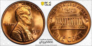 1970-S 1C Large Date, DDO, FS-103 MS66RD