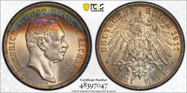 1911-E 3 Mk J-135 MS63