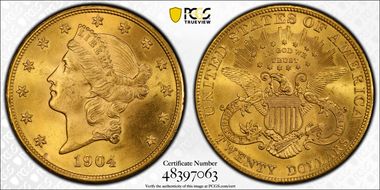 1904 $20 MS64
