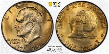 1976-D $1 Type 1 MS65