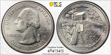 2020-W 25C Weir Farm NP V75 MS66