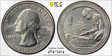 2020-S 25C Marsh-Billings-Rockefeller NP MS67