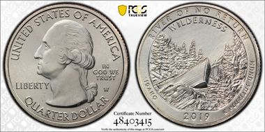 2019-W 25C Frank Church River of No Return NP MS66