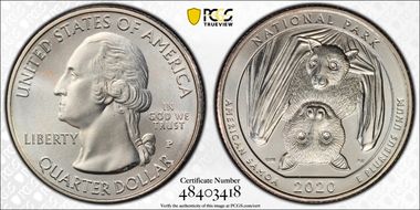 2020-P 25C American Samoa NP MS67