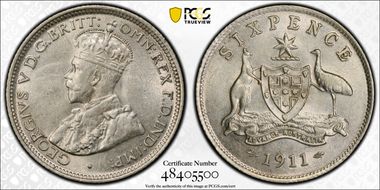 1911 6D KM-25  Ag AU58