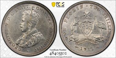 1911 Florin KM-27  Ag AU53