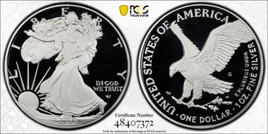 2022-S $1 Silver Eagle PR70DCAM