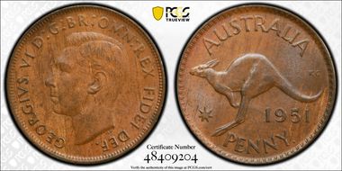 1951 Y. (p) 1D MS64BN