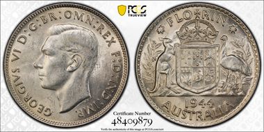 1944(m) Florin KM-40  Ag MS61