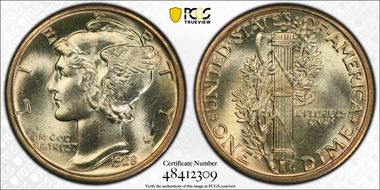 1928 10C MS65FB