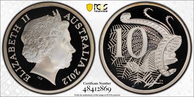 2012 10C Silver PR68DCAM