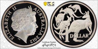 2012 $1 Silver PR69DCAM