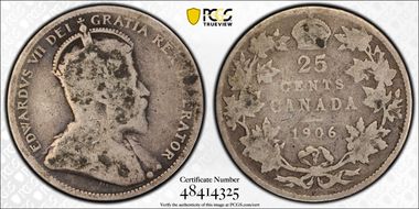 1906 25C Large Rev Crown G4