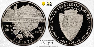 2016-S 50C 100th Anniv. Nat'l Parks PR69DCAM