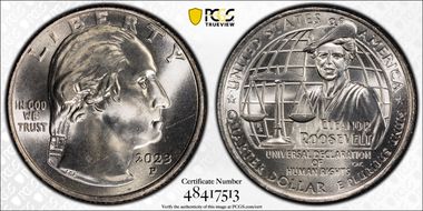 2023-P 25C Eleanor Roosevelt MS65
