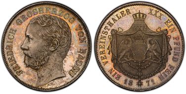 1871 Thaler KM-245 MS65