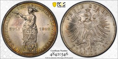 1862 Thaler Shooting MS64