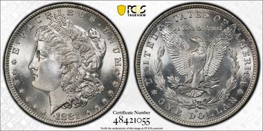 1881-O $1 MS65+