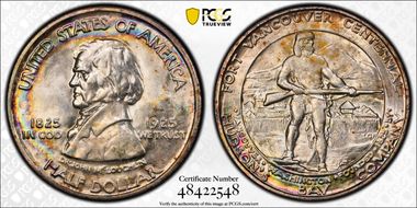 1925 50C Fort Vancouver MS65