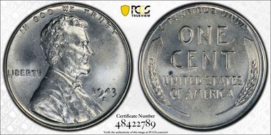 1943-D 1C MS66