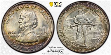 1925 50C Fort Vancouver MS67