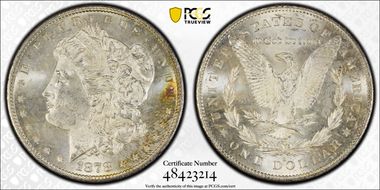 1878-S $1 MS62