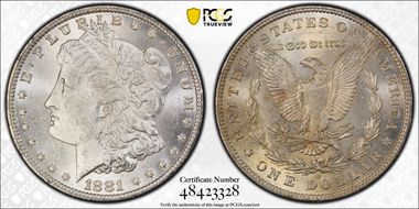 1881-O $1 MS62