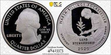 2020-S 25C Marsh-Billings-Rockefeller-Silver PR69DCAM