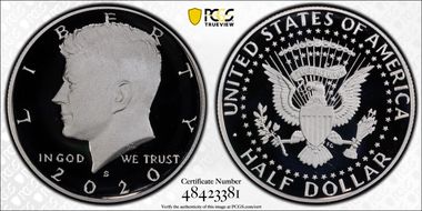 2020-S 50C Silver PR69DCAM
