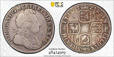 1723 Shil S-3647 First Bust S.S.C. Rev VF25