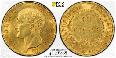 AN 13-A (1804) 40 Fr Gad-1081 1 cours MS61