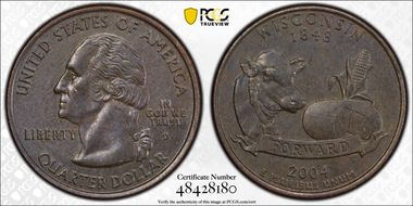 2004-D 25C Wisconsin N1