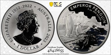 2023 $1 Emperor Penguin MS69