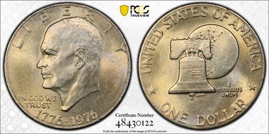 1976 $1 Type 2 MS64