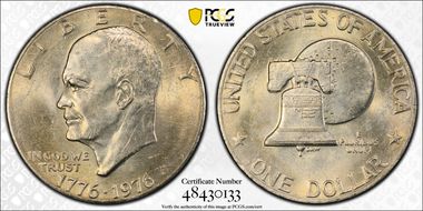 1976 $1 Type 2 MS62