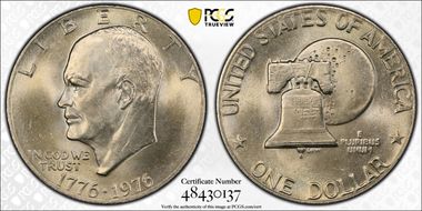 1976 $1 Type 2 MS65