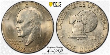 1976 $1 Type 2 MS64