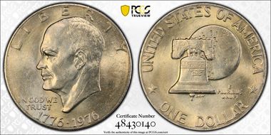 1976 $1 Type 2 MS64