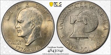 1976 $1 Type 2 MS63