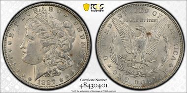 1887 $1 MS62