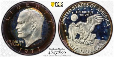 1973-S $1 Silver PR68DCAM