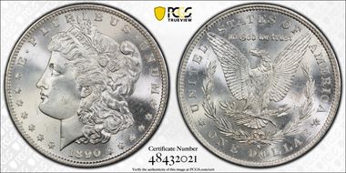 1890-S $1 MS64