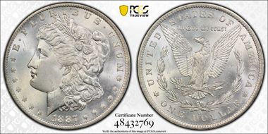 1887-O $1 MS64