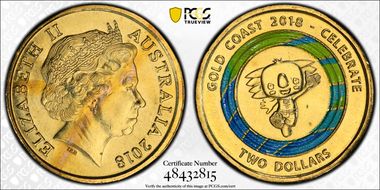 2018 $2 Commonwealth Games Borobi the Koala MS66